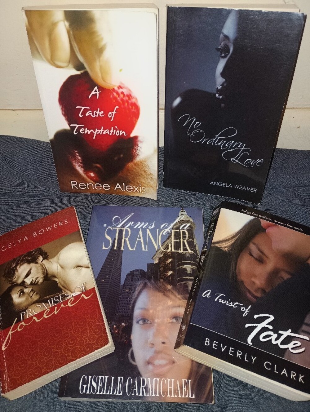 Lot Of 6 African American/Interracial Romance Paperback Novels, Various Authors